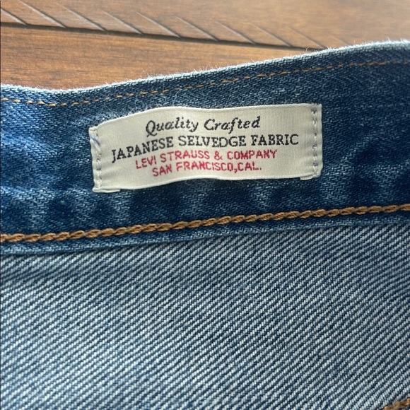 Levi’s 501 Japanese Selvedge blue denim jeans sz 26x28 distressed button fly - Picture 8 of 16